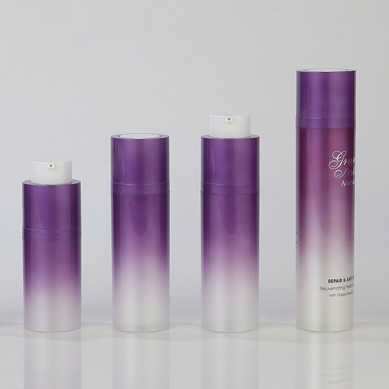 Double Layer 15ml/30ml/50ml Airless round Plastic Bottles Twist-On Design for Skin Care Serums and Lotions