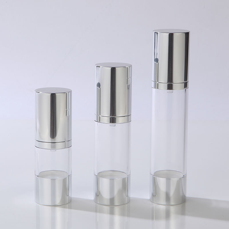 Single Layer 15ml/20ml/25ml/30ml/40ml/50ml/60ml round Airless Plastic Bottles for Lotion and Skin Care Serums