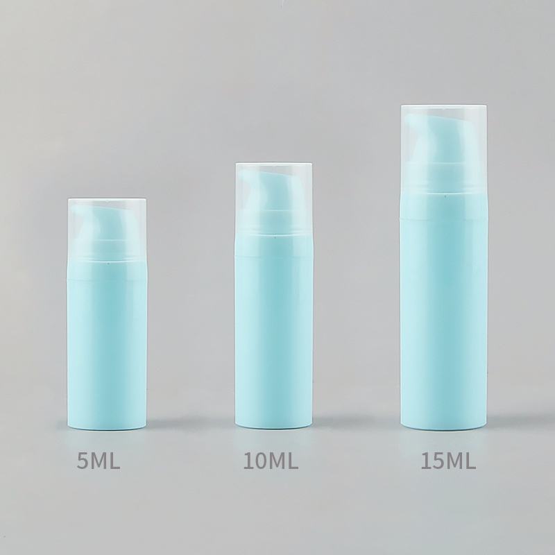 Factory Supply 5ml 10ml 15ml White Black Airless Cosmetic Cream Pump Bottle for Travel