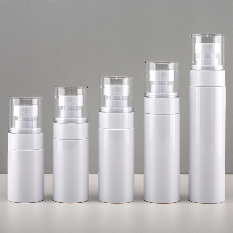 Transparent 30ml 60ml Vacuum Dispensing Container Refillable Airless Lotion Sample Spray Bottle Plastic Cosmetic Skin Packaging