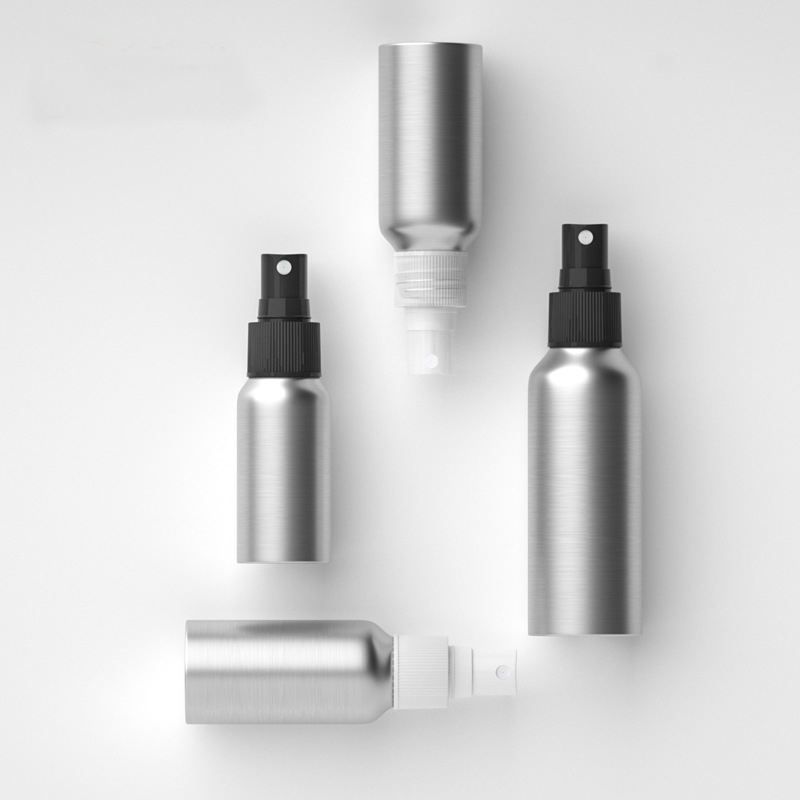 Hot Sale 50ml Aluminum Makeup Bottle Sunscreen Perfume Spray Bottle  Cosmetics Packaging Bottle