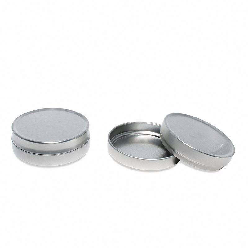 1oz 2oz Custom Round Aluminum Metal Mint Candy Tea Lip Balm Containers Jar Storage Can Screw Lid Tin Box