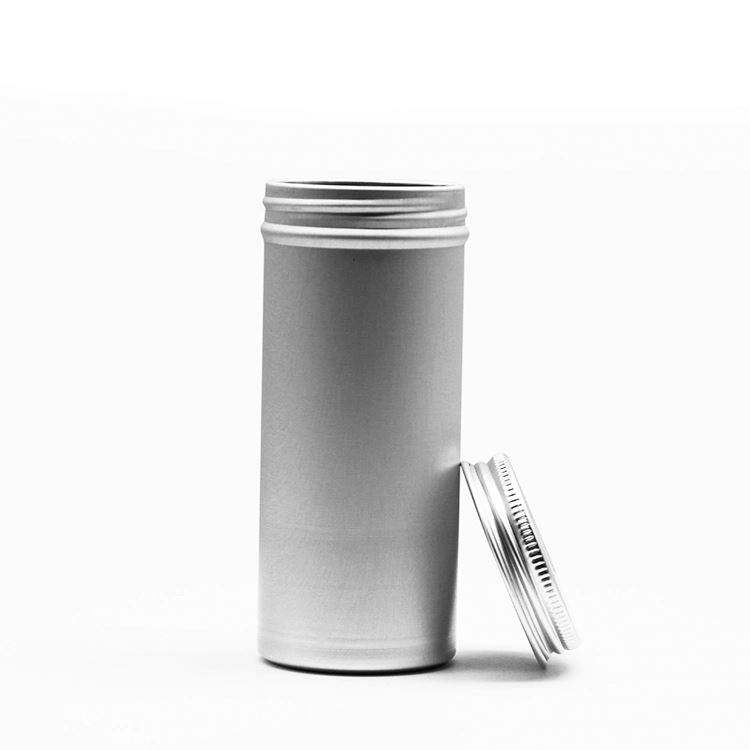 1L 1000ml Big Silver Aluminum Tin Box Tin Can With Screw Lid