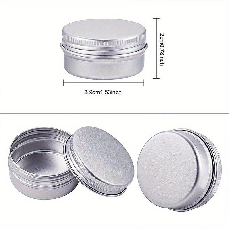 Custom Aluminum Can Print Small White Aluminium Empty Jar Round Cosmetic Metal Tin Can Packaging