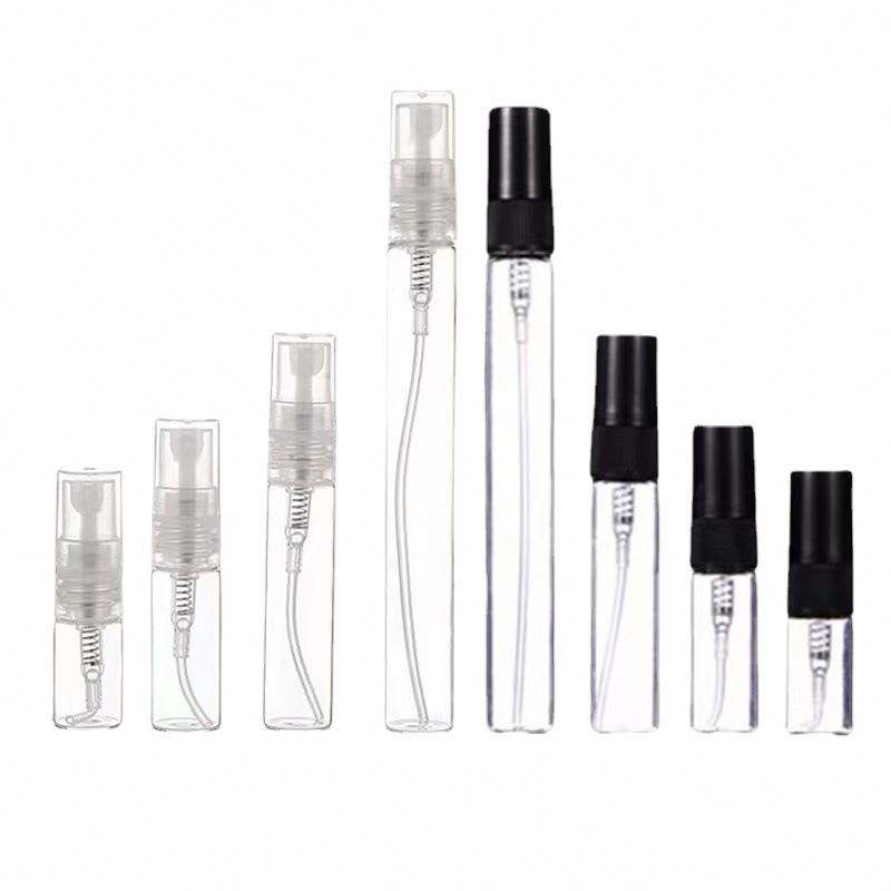 Empty 3ML 5ML 10ml  Glass Spray Perfume Bottle Samples Small Refillable Fragrance Atomizer 2cc Mini Glass Perfume Bottle Vials