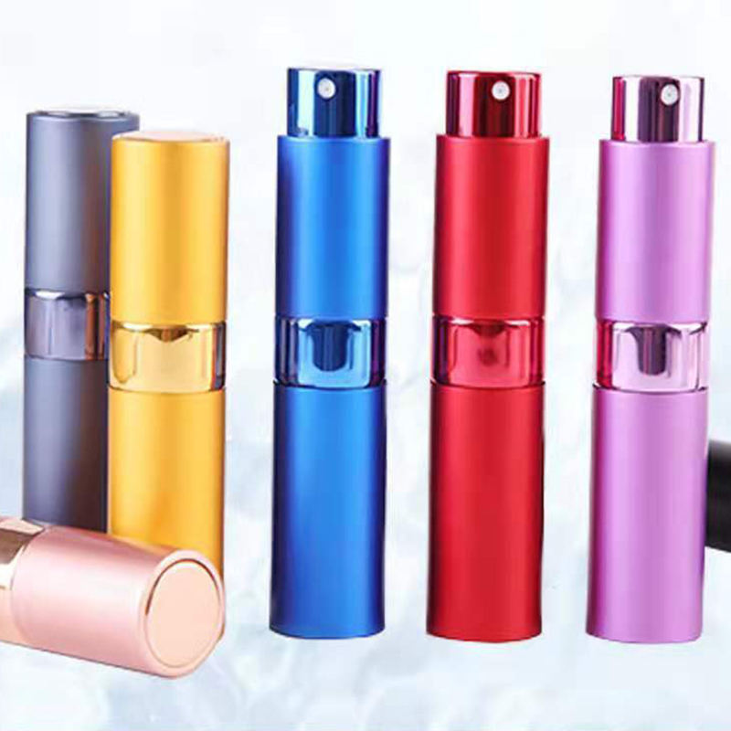 Luxury Empty 8ml 10ml Colorful Aluminum Spray Perfume Bottle