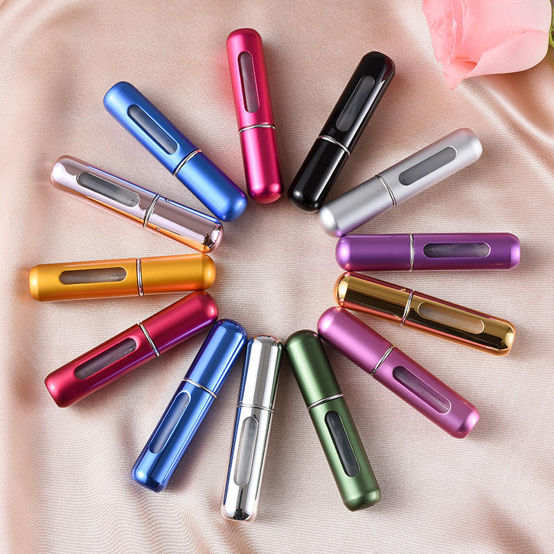 Custom logo 5ml Perfume Bottle min Size Scent Pump Case Fragrance Empty Spray Bottle