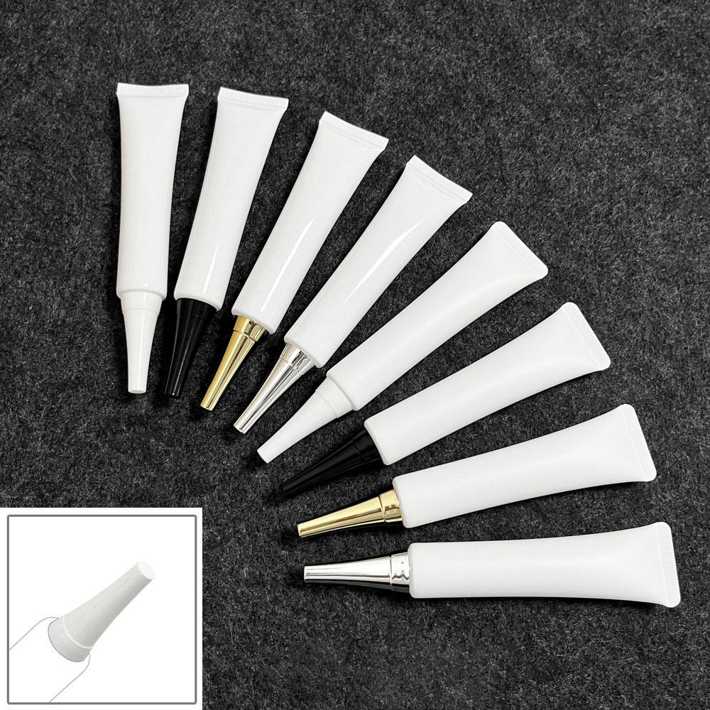 White 30ml Eye Ointment Squeeze Tube Soft Cosmetic Plastic Tube with Aluminum PBL 30g Tall Thin Tube for Foundation Essence