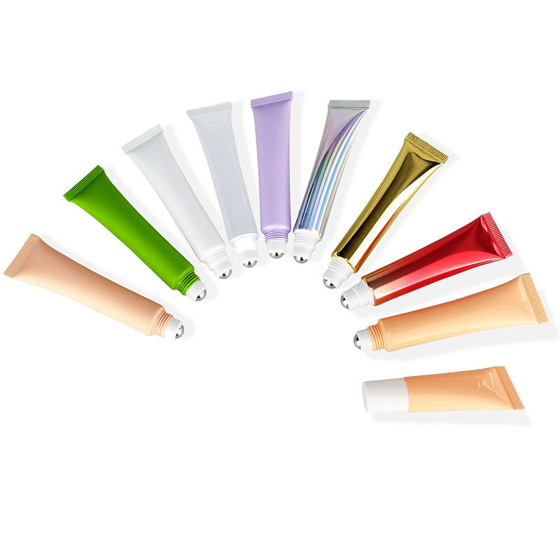 20ml Eye Cream Essence Packaging Cosmetic Plastic Hose Package 20g Metal Ball Massage Hose Tube