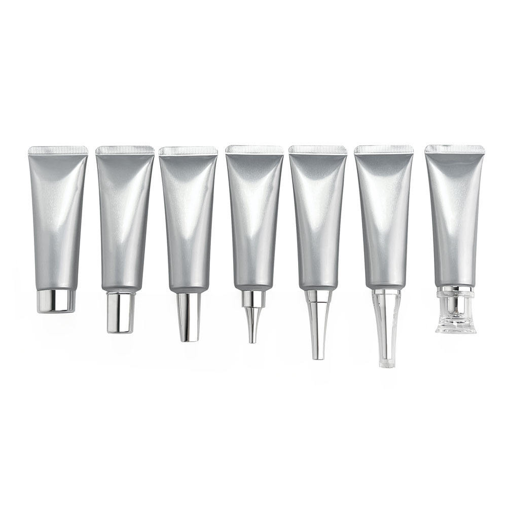 Empty 30ml Silver Aluminum Plastic Tube Hand Cream Hose Package Tube Face Washing Squeeze Plastic Soft Tube
