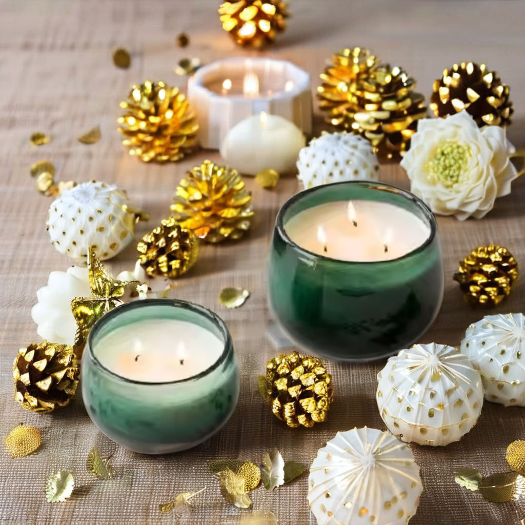 Top Selling Luxury Cylinder Candle Holders Custom Beeswax Cement Jar Wood Wick for Home Decor for Easter Christmas Diwali
