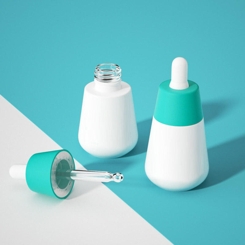30ml50ml Glass Dropper Bottle Packaging Customized Essence Cosmetic Bottle Silk Screen Spray Color Skin Care Products Packaging