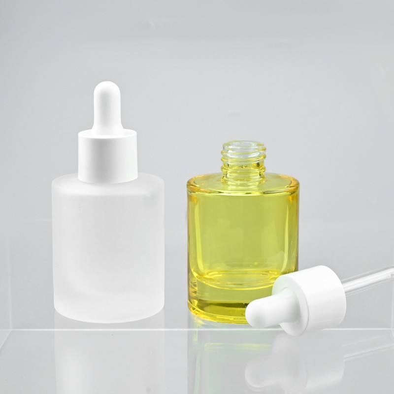 Frosted Glass Dropper Bottle 20ml Refillable Essential Oil Serum Container Skin Care Diffuser with 50ml 10ml 5ml Sizes Available