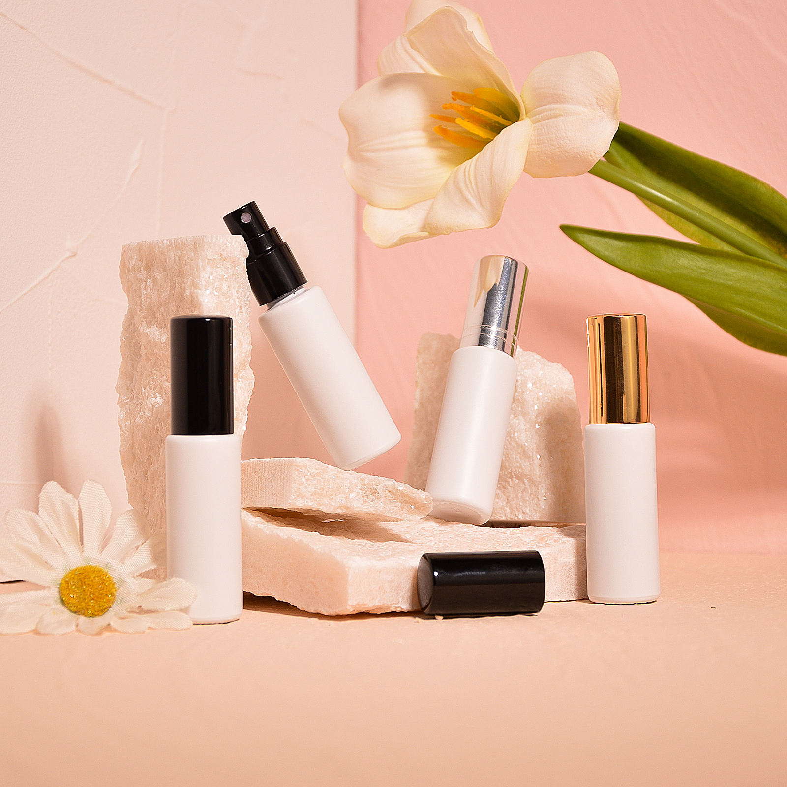 Empty Trial Size Toner Sunscreen Spray Perfume Fresh Mouth Breath Spray Glass Bottle Cologne Spray Bottle