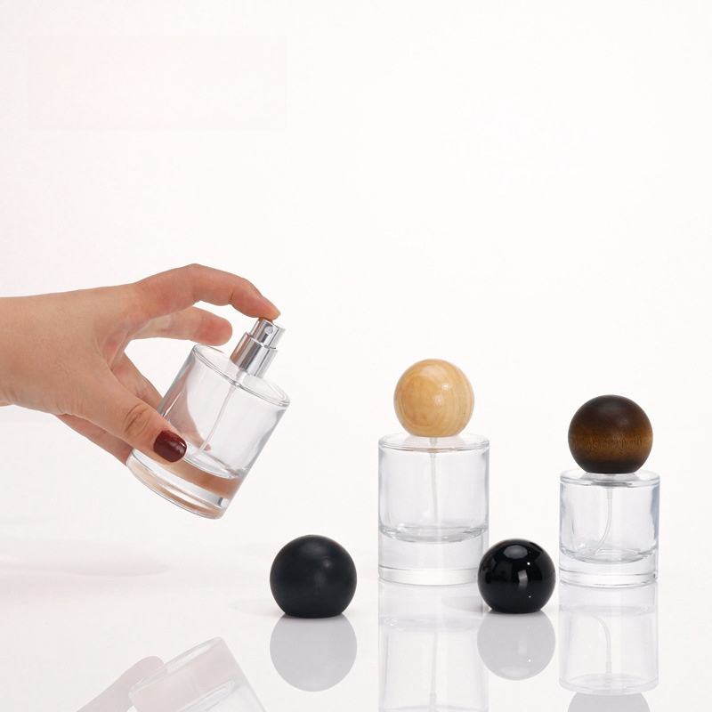 Custom Round Perfume Empty Glass Perfume Filled Bottle with Spherical Cap