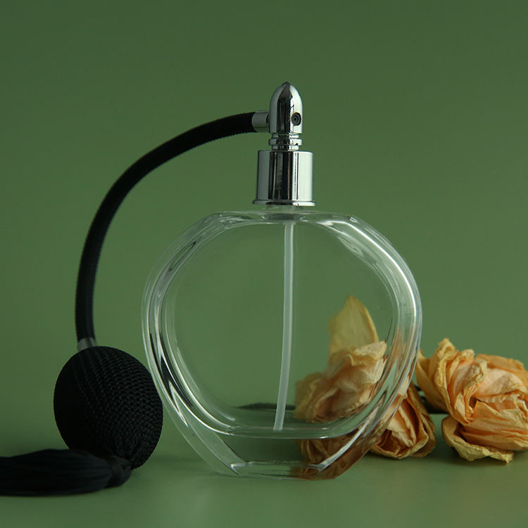 Reusable Private Label Crimper Perfume Bottles, Selling Original Heart Shape Crystal Perfume Bottles*