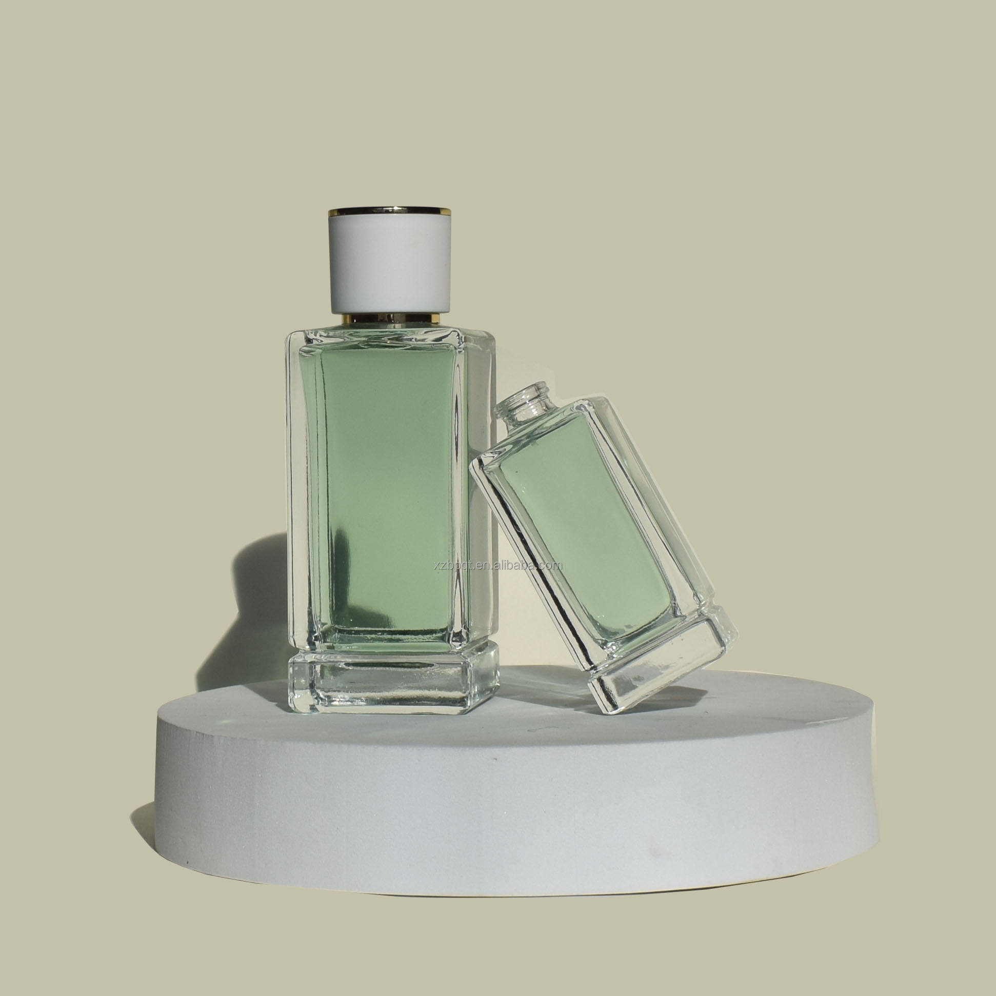 Custom Luxurious 50ml 100ml Perfume Bottles Empty Glass Spray Crystal Perfume Bottle with Box Packaging