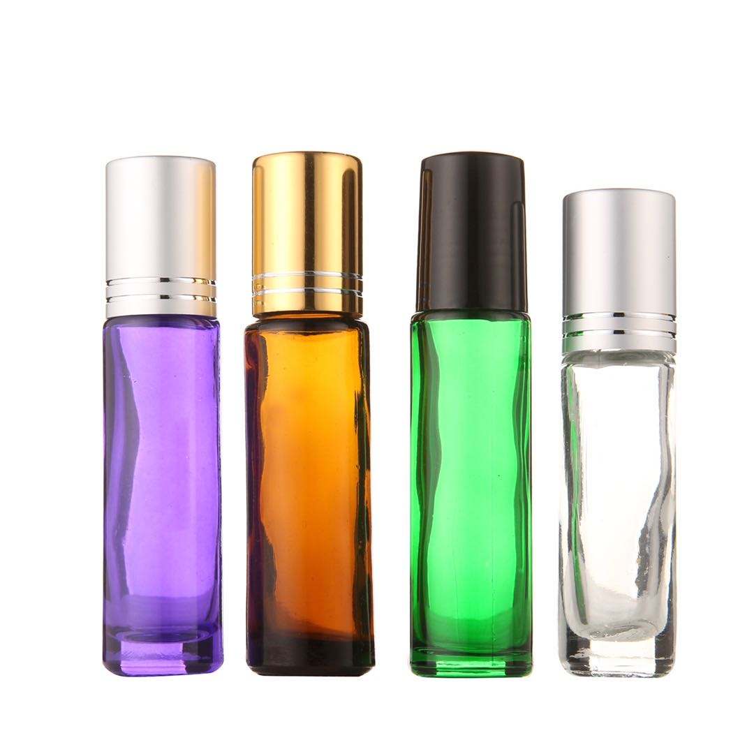 Custom Empty Roll on Bottle 5ml 10ml Glass  Lip Balm Bottle Essential Oil Bottle