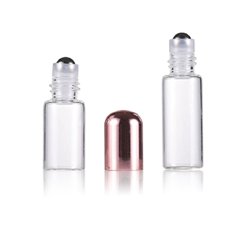Custom Empty 1ml 2ml 3ml 5ml  Luxury Essential Oil Glass Perfume Roll on Bottle