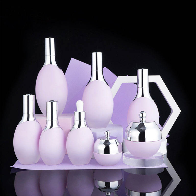 Cosmetics Bottles and Jars Set Oval Shape 30ml 50ml 100ml  120ML 30g  50G  Oil Glass Dropper Pump Cream Packaging Bottle