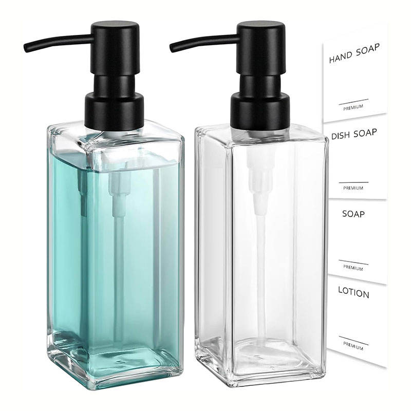 Glass Lotion Pump Press-type Travel Dispensing Bottle Set Shower Gel Shampoo Portable Cosmetic Hand Sanitizer Bottle