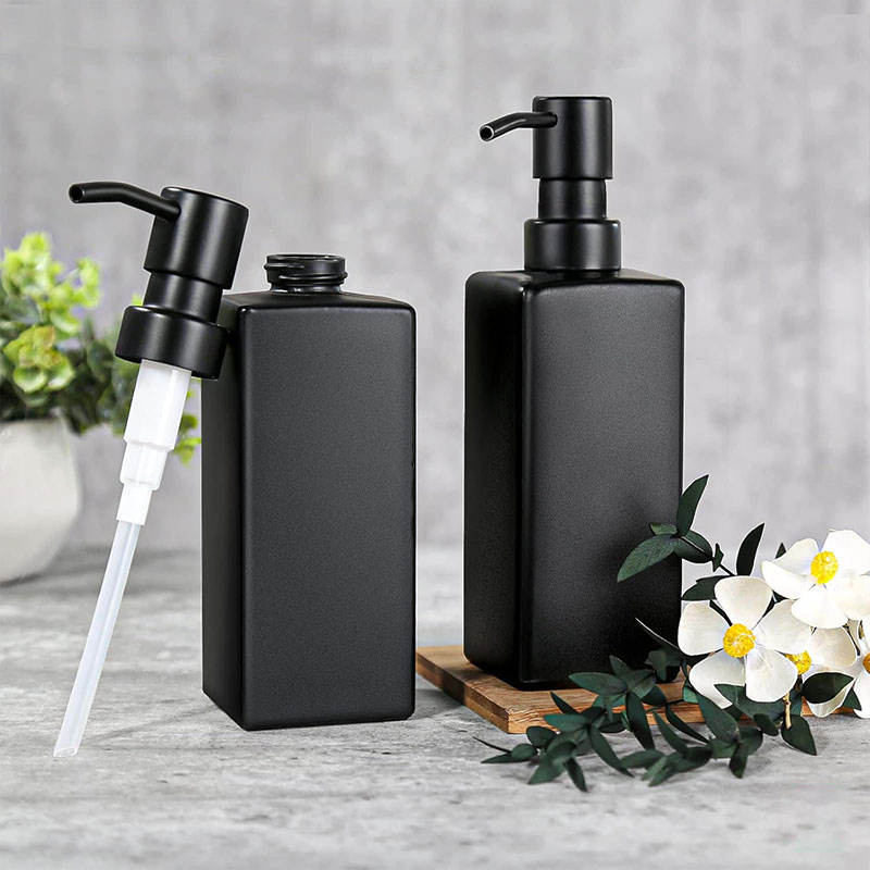 5ml Roll Glass Lotion Pump Bottle Set Press-Type Travel Dispensing Shower Gel Shampoo Hand Sanitizer Portable Cosmetic Packaging