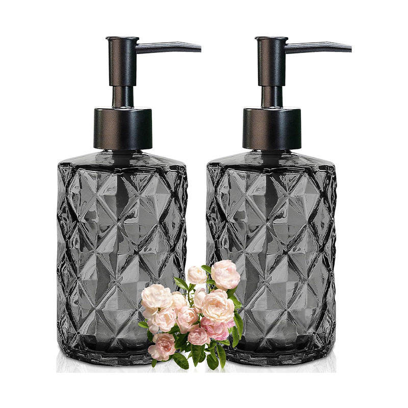 Nordic Simple Luxury Glass Household Shampoo Bottle 400ml Lotion Pump Roll Serum Sub-Bottling Hotels Showers- 30ml 50ml Versions