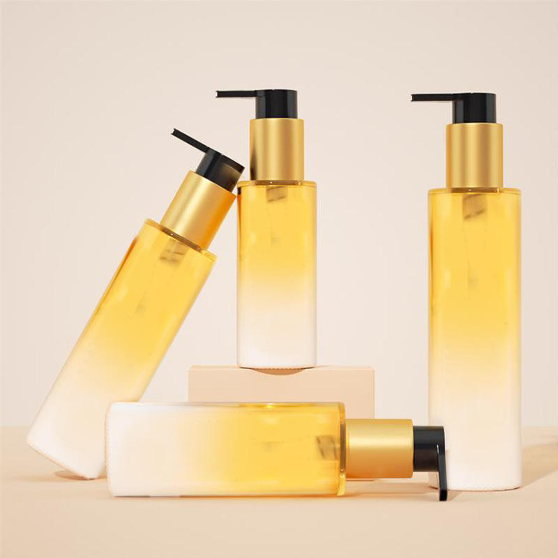 Empty Lotion Bottle With Pump 80ml100ml120ml150ml Glass Cleansing Oil Packaging Bottle Moisturizing Body Lotion Glass Bottle