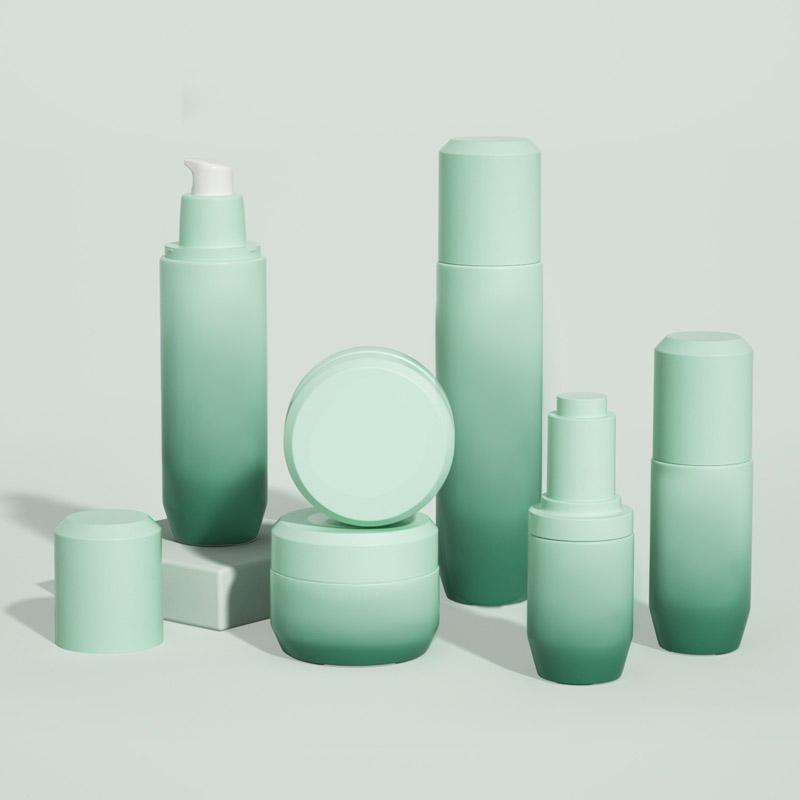 30ml-100ml Round Glass Cosmetic Bottle Sets With Roll on Sealing Press Dropper for Cream and Lotion Packaging 30g-50g