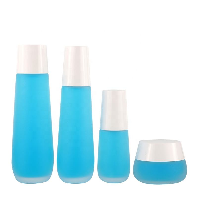 Premium Skin Care Packaging 50ml 100ml 120ml Lotion Pump Spray Bottle with 50G Cosmetic Cream Screw Cap Sealing