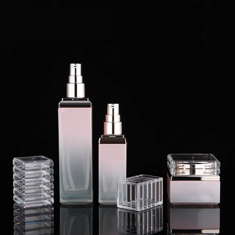 Cosmetics Packaging Bottle Set Round Thick-Walled Glass Dropper Shoulder Plating 5ml 50ml 40ml 100ml 120ml Sizes Lotion Cream