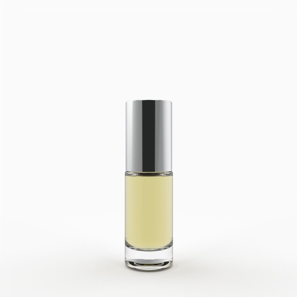 High Quality Customized Luxury Glass Bottle 15 ML Transparent Xs Shiny Silver Pump Luxury Cap Covered With Shiny Silver Aluminum