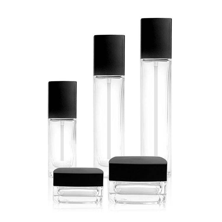 250ml Glass Lotion Packaging Bottles with Pumps