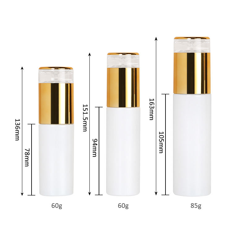 Good Price 50g 100g 130g Spray-head Lotion Bottle Skincare Glass Bottle Cosmetic Glass Bottle