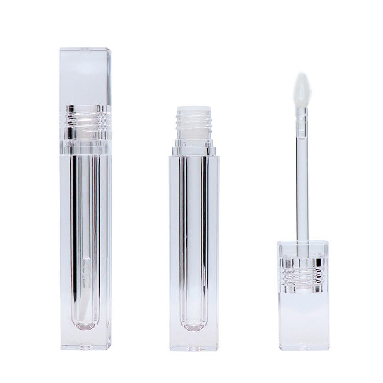 High Design Clear Pink Square Lip Gloss Tubes Wholesale Unique Lipgloss Tubes 2024 Lip Balm Packaging Tubes