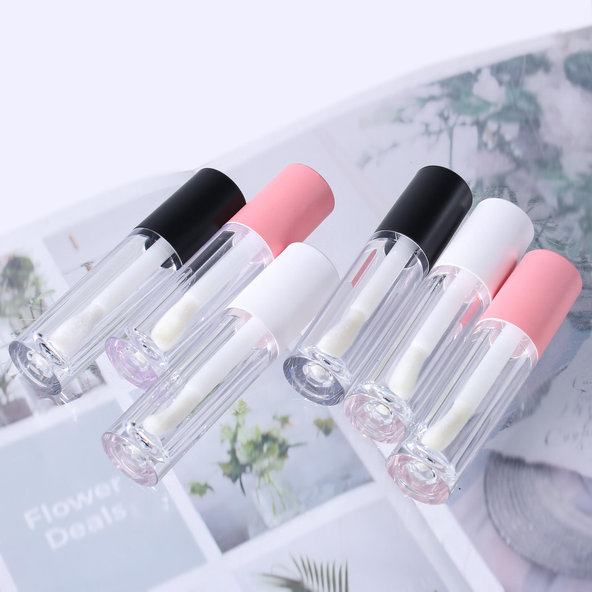 High Quality 5ML Big Brush Lip Gloss Tubes Custom Private Label Lip Gloss Tube Luxury Empty Container