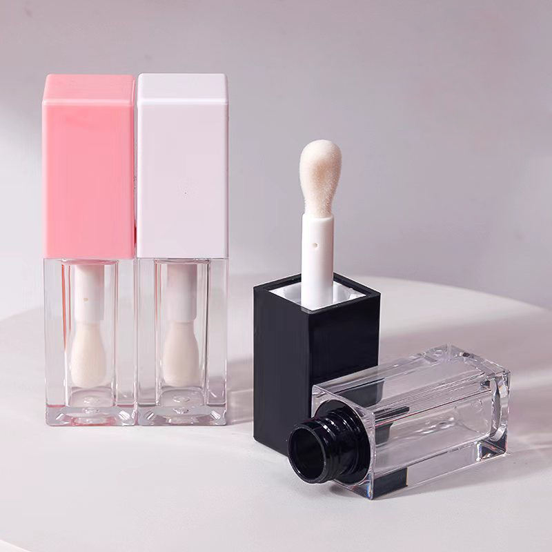 Large Brush Head Lip Gloss Empty Tube Wholesale Lip Glaze Tube Customization