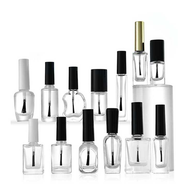 3ml 5ml 8ml 10ml 12ml Empty Glass Nail Polish Gel Bottle with Brush