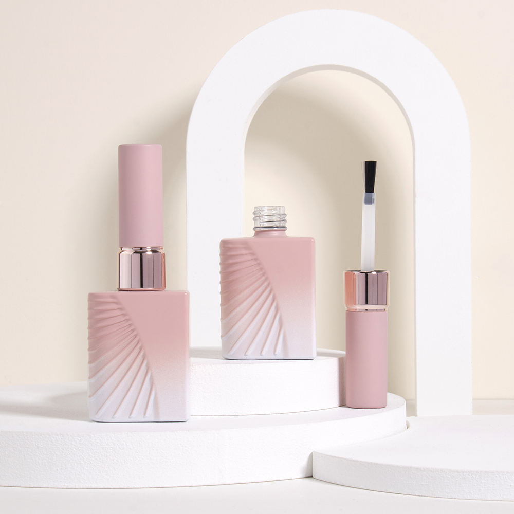 Modern Nail Polish Bottle Custom Pink Nail Products Salon UV Gel Nail Polish