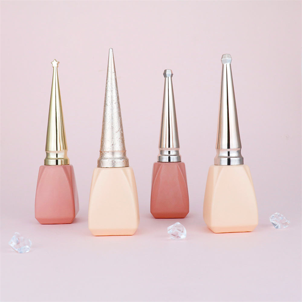10ml Gel Empty Nail Polish Glass Bottle With Brush Fancy Unique Custom Nail Polish Bottles