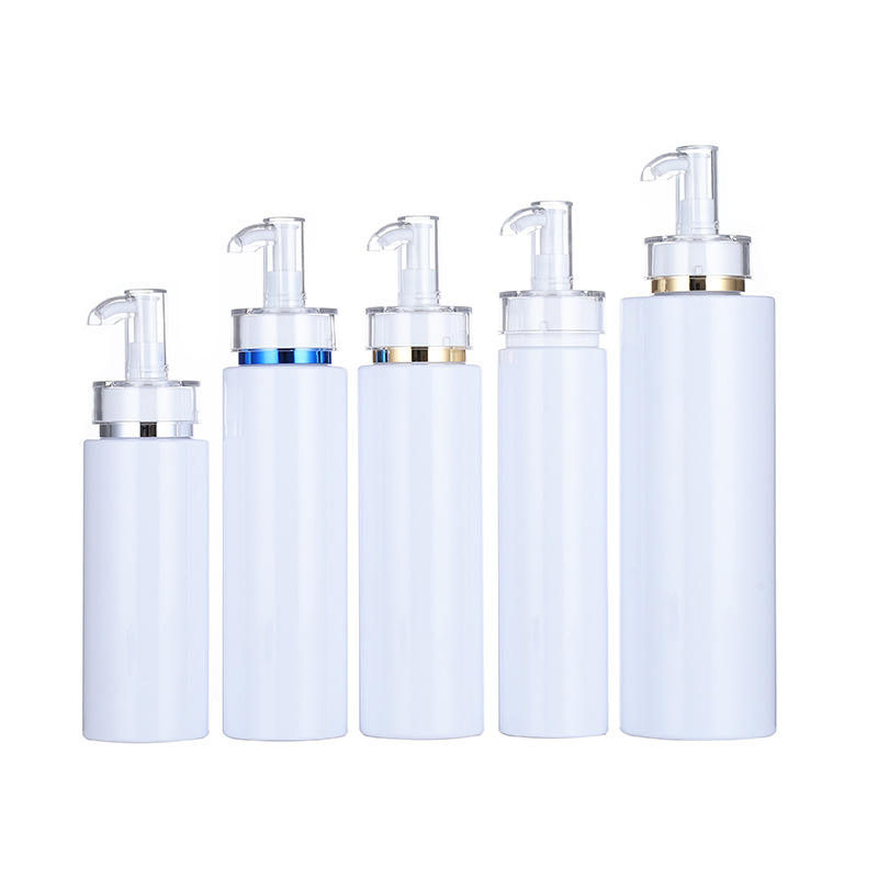 100ml 200ml 300ml 400ml 500ml Luxury PET Silver Gold Pump Head Shampoo Body Lotion Plastic Bottle