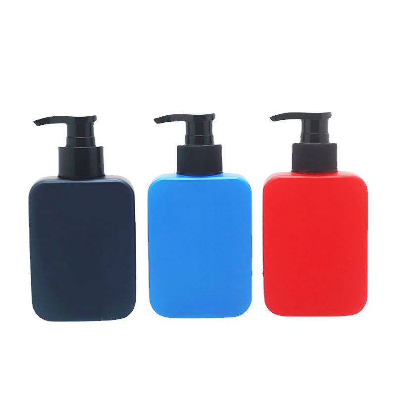 HDPE Square Shampoo and Conditioner Bottle 100ml 150ml 200ml 300ml 500ml Shower Gel Container HDPE Plastic Lotion Bottle