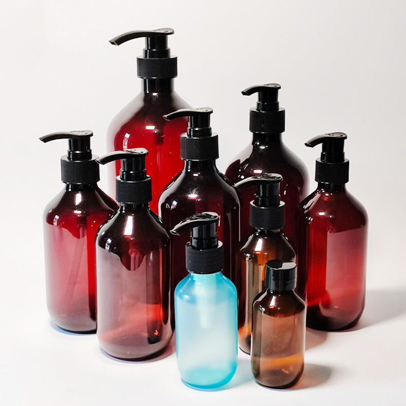 Empty 200ml 250ml 300ml 350ml 500ml Plastic Shampoo Hair Conditioner Body Lotion Packaging Bottles With Press Dispenser Pump