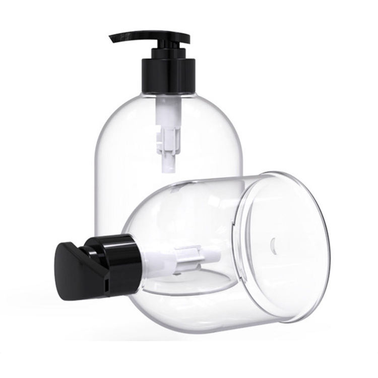 Wholesale 500ml Empty Transparent Shower Gel Body Wash Lotion Conditioner Shampoo Pump Bottle
