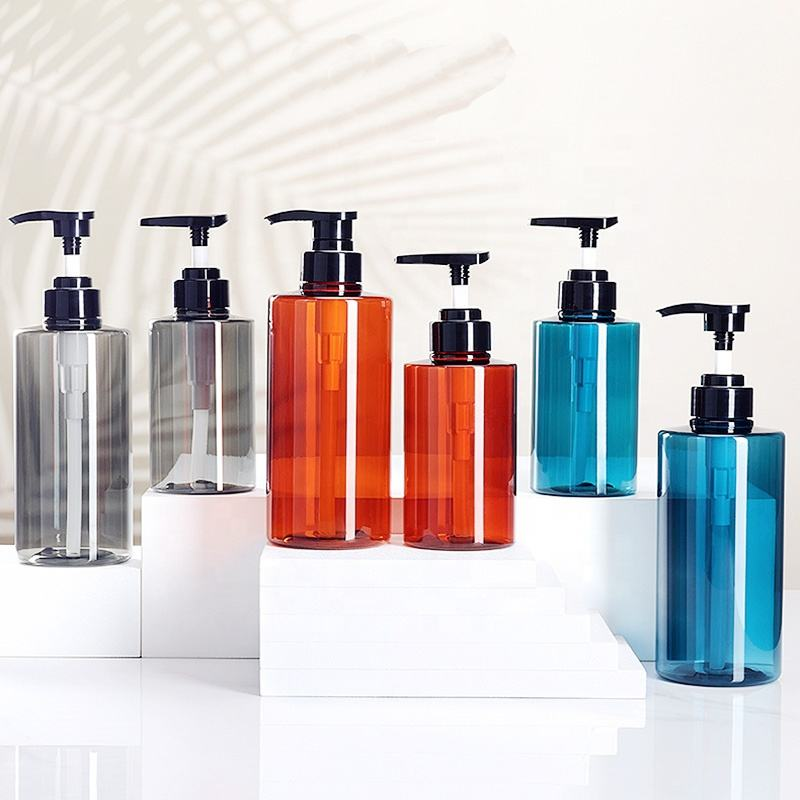 Wholesale Ccustom 200ml 300ml 500ml Empty Shampoo Lotion Plastic Bottle with Pump