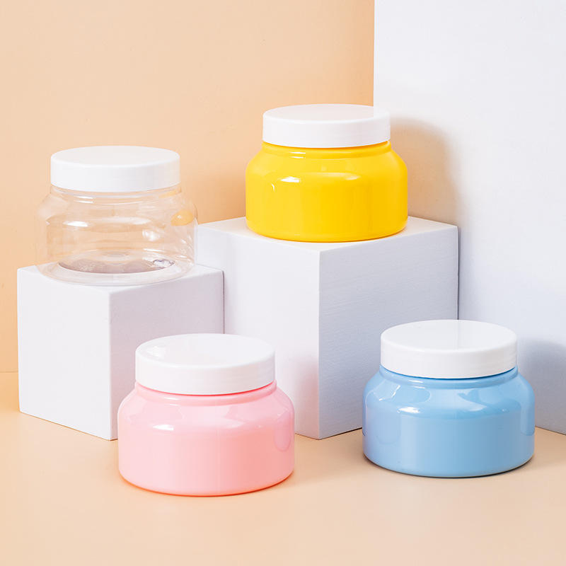 Empty Plastic Cosmetic Jar 250g Skincare Lotion Body Butter Packaging Face Cream Containers