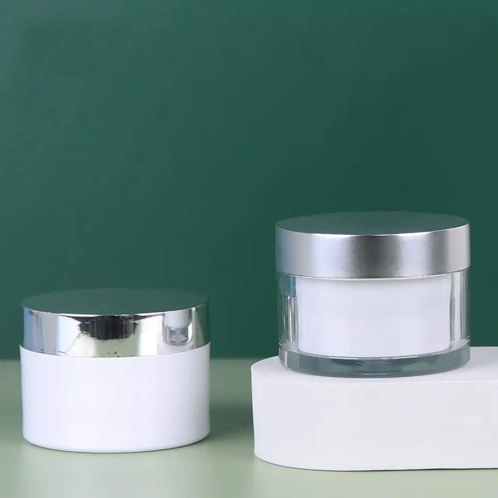 Hot selling 100ml PET plastic cosmetic jars, Skin care plastic bottles, cosmetic creams Plastic jars with lids 