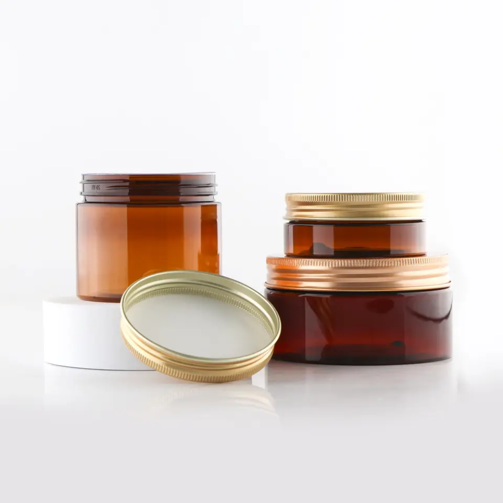 200ml - 68mm - 26g High-quality PET Cosmetic jars with lids customized plastic jars