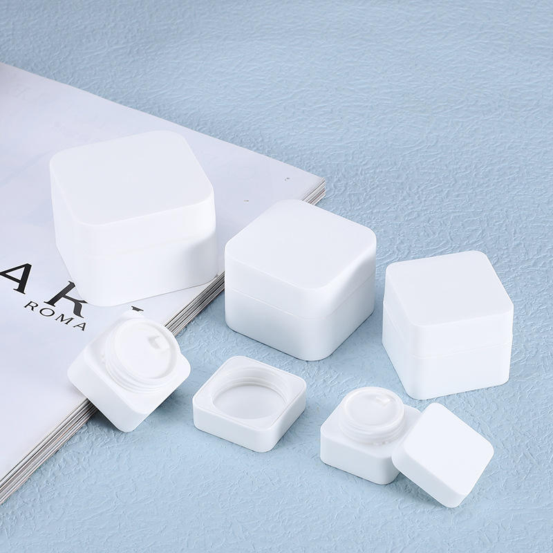 Cosmetic Face Cream Packaging 5g Gel Nail Polish Oil Cosmetic Jar Matte White Pink Blue Black PP Plastic Eye Cream Jar