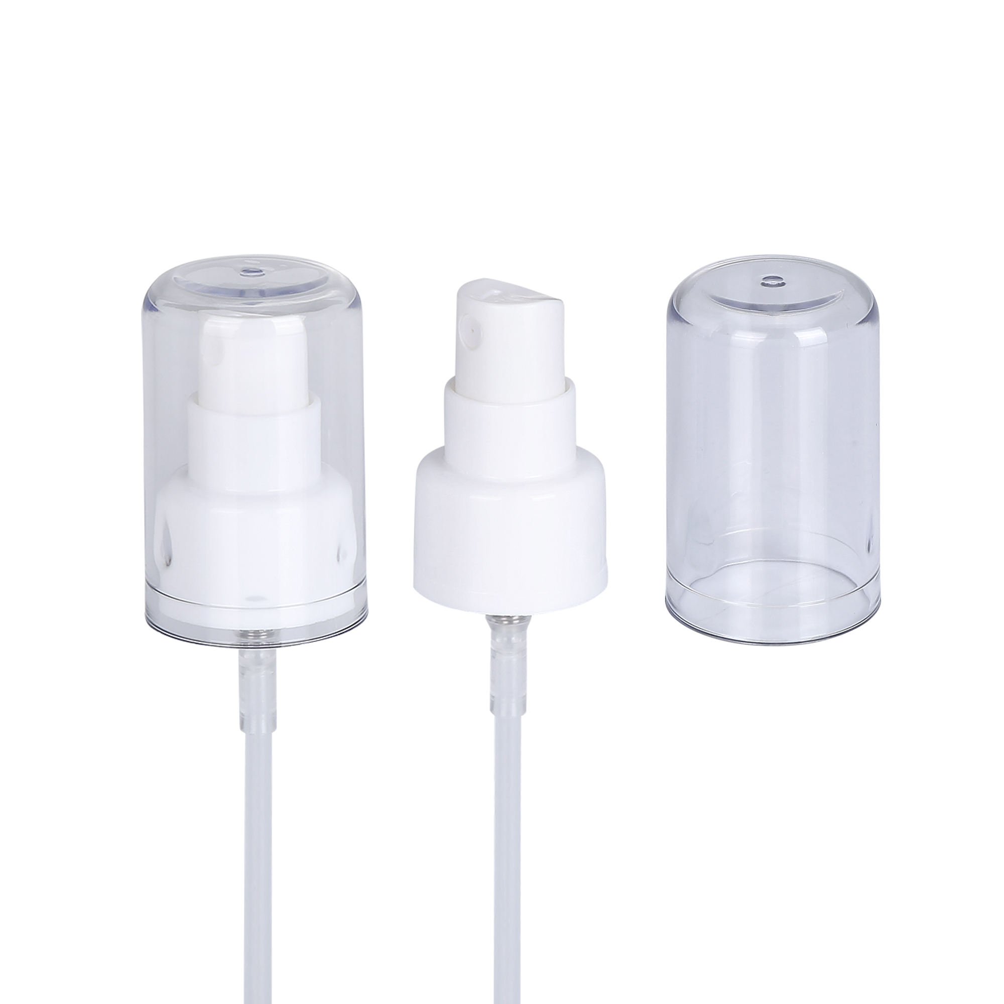 Handheld Pump Sprayer for Bottles & Cosmetics Packaging Plastic with Glass Cap-